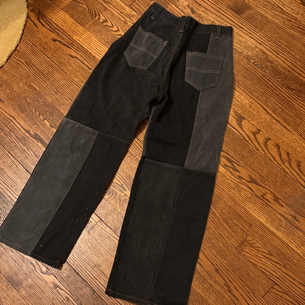Patchwork Black and Blue jeans - image 4